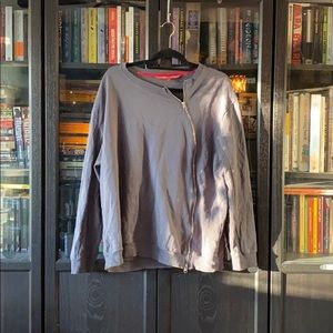 Universal Standard asymmetric zip sweatshirt